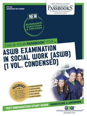 cover image of ASWB EXAMINATION IN SOCIAL WORK [ASWB] (1 VOL.)